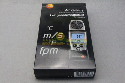Testo Digital Vane 410-1 Anemometer Air Speed Velocity/Temperature Meter Tester