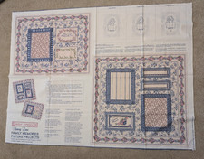 1998 Daisy Kingdom Pink  Blue Family Memories Picture Projects Fabric Panel NOS
