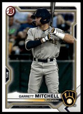Garrett Mitchell 2021 Bowman #BP-129 Prospects Milwaukee Brewers