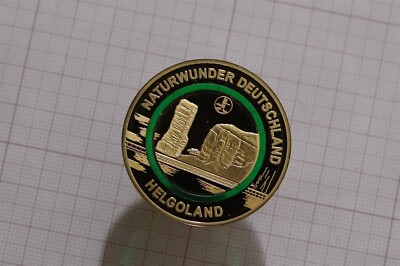     DEUTSCHLAND VERGOLDET PROOF POLYMER RING 40mm HELGOLAND 2021 B79 #K6894