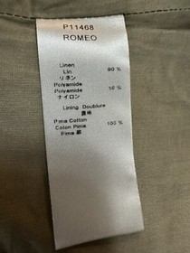 Anne Fontaine Paris Romeo Linen Blend Waistcoat Corset Vest Top Size 40 US 6/8