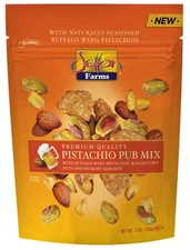 Pistachio Pub Mix 5 Oz. Bag. With Buffalo Wing Pistachios, Ranch Corn Nuts, H...