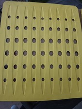 2 Vintage Yellow Rubber Maid Sink Mats 1291