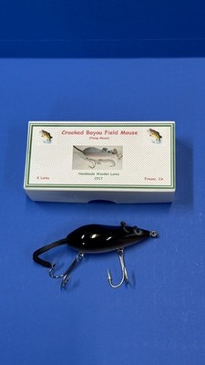 Crooked Bayou Field Mouse, 2 Hook Lure, GE, Black & Grey Finish 
