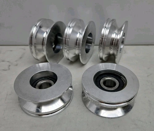 5 Pack 2-5/16" Od V-belt Pulley Divert Drive Wheel Aluminum Pulley See Pictures