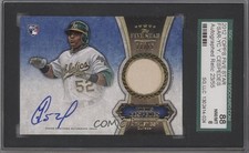 2012 Topps Five Star Relics Gold 23/55 Yoenis Cespedes #FSAR-YC SGC 88 Auto m5x