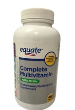 Equate Complete Multivitamin/Multimineral Supplement Tablets Adults 50 + 450 New