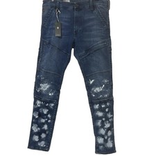 G Star Raw Rackam 3D Skinny Jeans Super Stretch Denim Extreme Painted Men 34x32