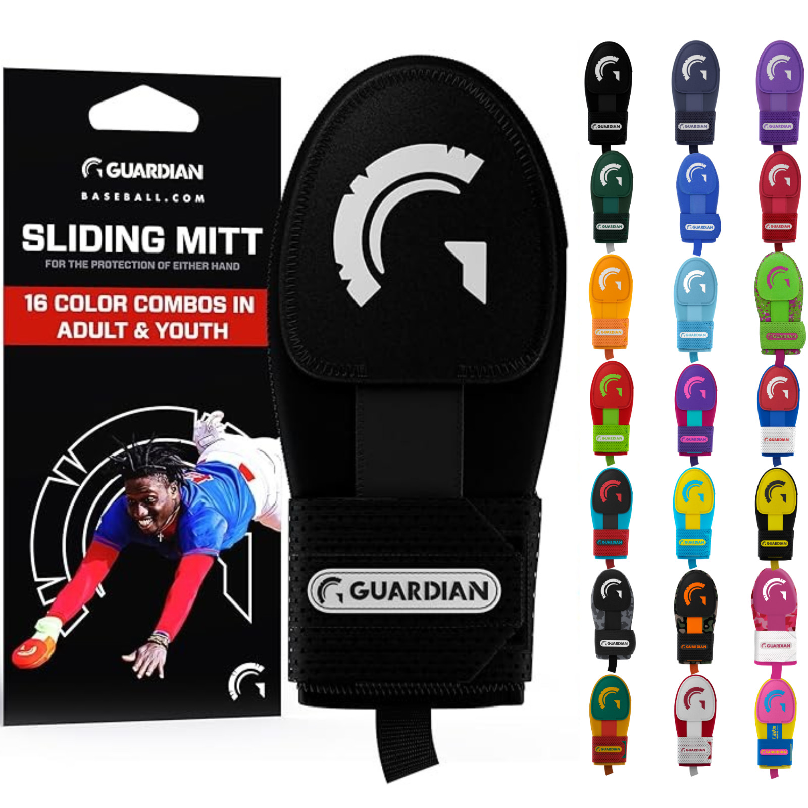Guardian Baseball Pro-Grade Baseball Softball Sliding Mitt -