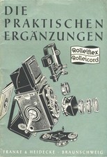 Rolleiflex Rolleicord Die Praktischen Erganzungen 1956 Instruction Manual