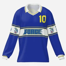 Cleveland Force - 1984 1985 away soccer jersey Replica Retro shirt, MISL long