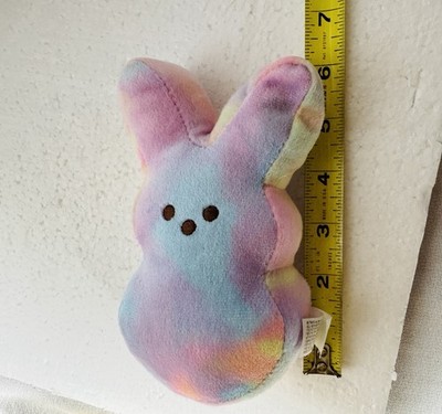 Peeps Bunny Plush Just Born MTY Stuffed Animal Easter Tie Dye Rainbow 6  2021