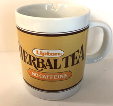 Lipton Herbal Tea Coffee Mug Tea Bag Notch Vintage Yellow GHC Novelty Cup
