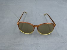 Vintage Corning Optics Aviator Sunglasses Orange Yellow Frames 2078M Korea