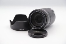 Canon EF-S 18-135mm f/3.5-5.6 IS Auto Focus Zoom Lens, Lens Caps and Hood, Works