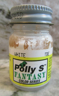 FLOQUIL POLLY S SCALE MODEL and FANTASY COLORS PAINT - .5oz .5 OUNCE - WHITE