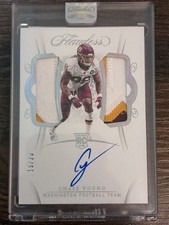 2020 Panini Flawless Silver Chase Young Dual Patch Rookie On Card Auto /20. rookie card picture