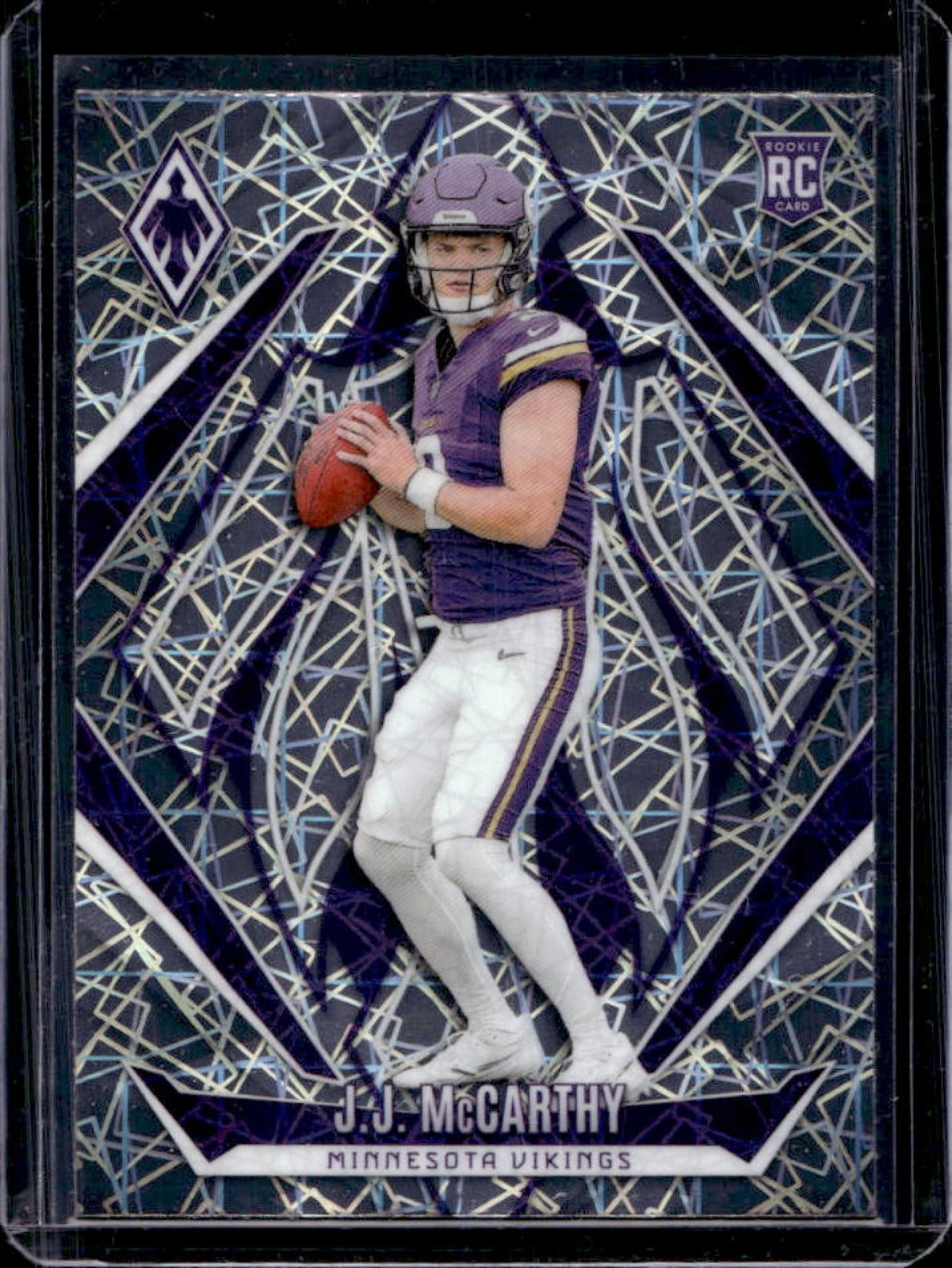 2024 Phoenix JJ McCarthy RC Lazer Rookie #185 Vikings