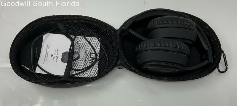 Louise & Mann Symphony Black Wireless Headphones With AUX Cable & Black Case NCL