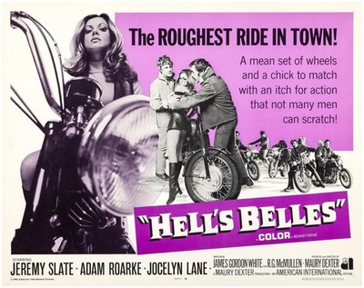 Hells Belle's - 24'' Large POSTER - Biker Gang WALL ART Print Hells Angels