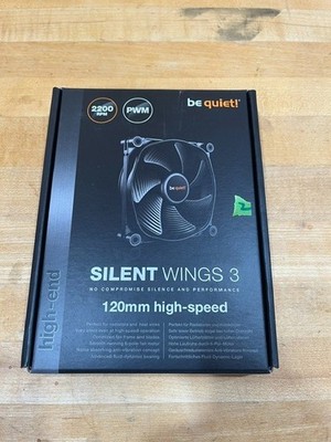Be Quiet! Silent Wings 3 120mm Cooling Case Fan PWM 2200 RPM High Speed
