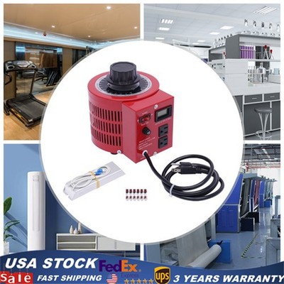 20Amp Variac Transformer Variable 0-130V AC Voltage Regulator Metered 2000VA Red