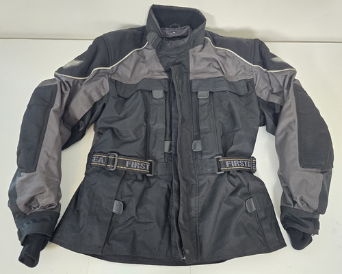 Firstgear Kilimanjaro Black Motorcycle Jacket With Inner Jacket Size Large READ
