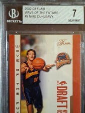 2002-03 Flair “Wave of the Future” #9 Mike Dunleavy Jr. BGS 7 – Warriors Rookie