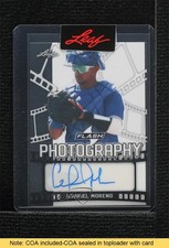 2018 Leaf Flash Pre-Production Proof Clear 1/1 Gabriel Moreno Auto READ mq1
