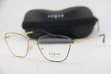 NEW VOGUE VO 4163 280 GOLD BLACK GUNMETAL AUTHENTIC EYEGLASSES 53-18