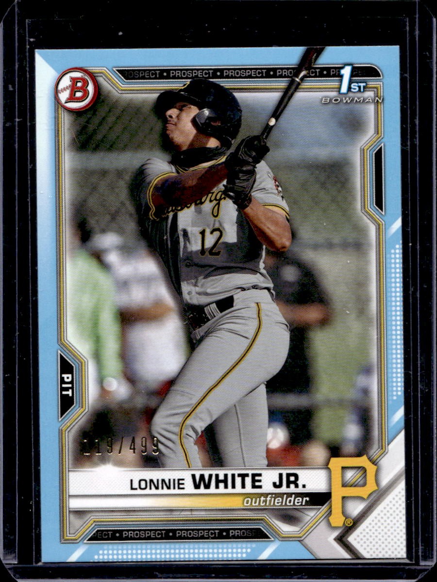Lonnie White Jr. 2021 Bowman Draft #BD-28 Sky Blue /499