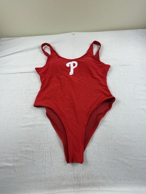 Women's G-III 4Her by Carl Banks Red Philadelphia Phillies Sz XL One-Piece Swim