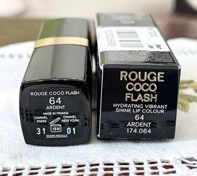 Chanel Rouge Coco Flash 64 ARDENT Rouge Hydrating Vibrant Shine