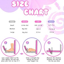 Roller Skates For Girls Boys For Kids 4 Size Adjustable Light Up UISX