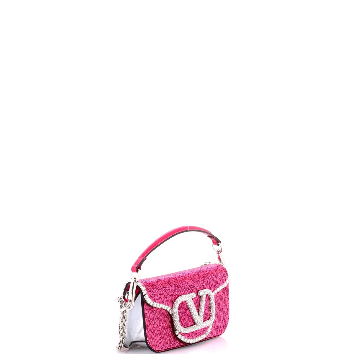 Valentino Garavani VLogo Loco Flap Shoulder Bag Embellished