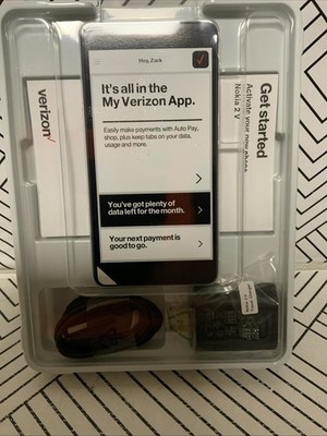   Nokia 2V- Blue,Silver (Verizon)    SIM CARD NOT INCLUDED ,   As Shown