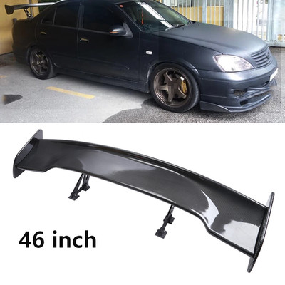 47'' Fiber Rear Trunk Spoiler Wing Adjustable GT-Style For Nissan Sentra 13-19