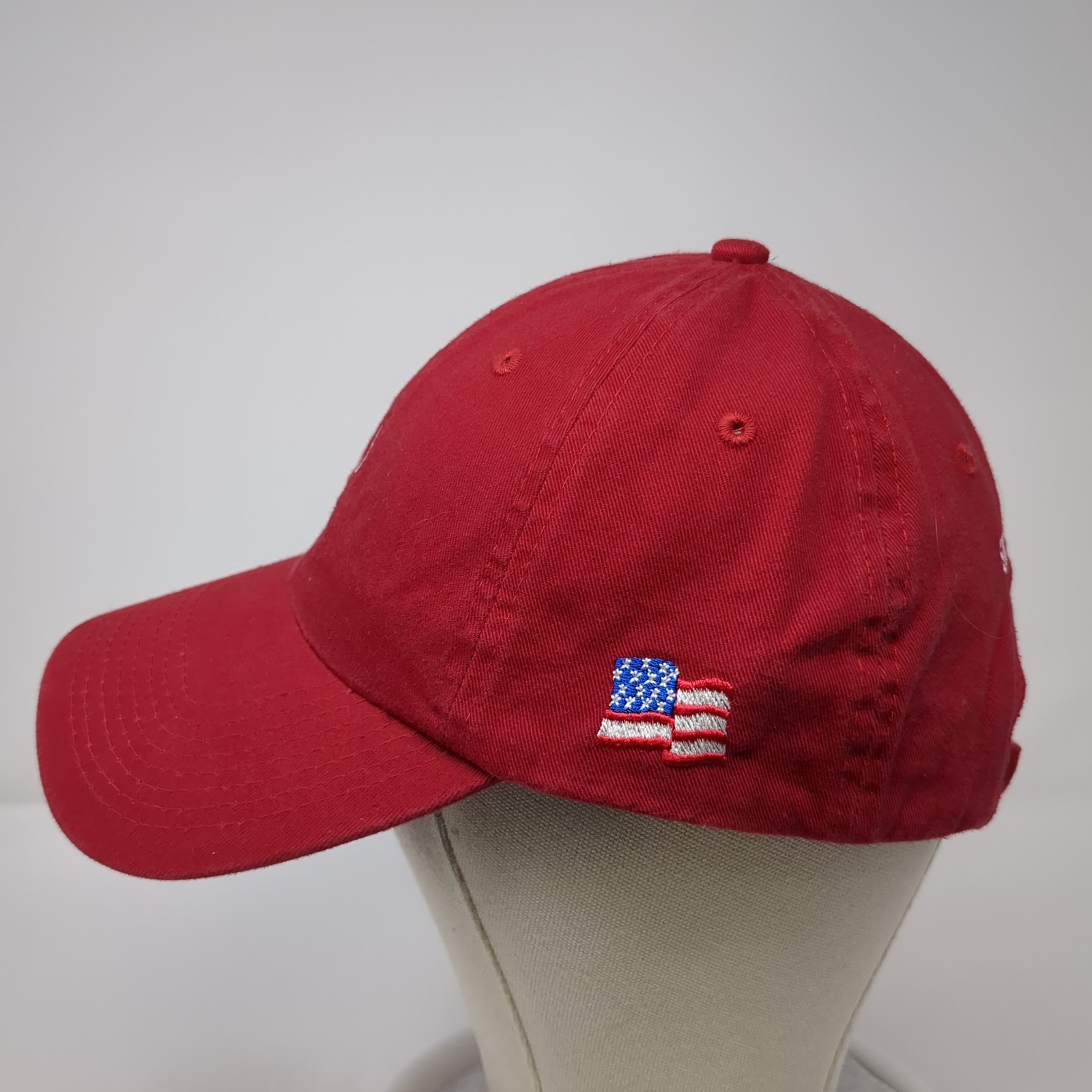 JS Simplot Livestock Co Slideback Hat Red One Siz… - image 3