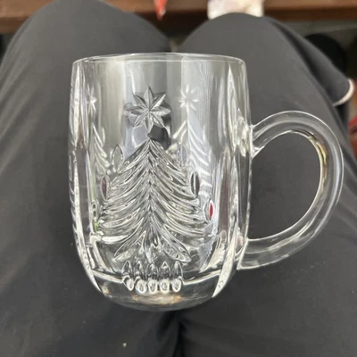 (6 available ) Mikasa Christmas Tree - Old Fashioned Glasses 4" Collectable