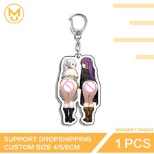 Fern Anime Figure Artistic Double Sided Acrylic Keyring Amusing Jewelry Hobby  