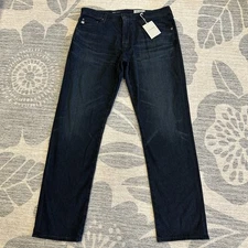 Adriano Goldschmied AG Cloud Soft Denim 36x32 Owen’s Athletic Fit Dark Wash NWT