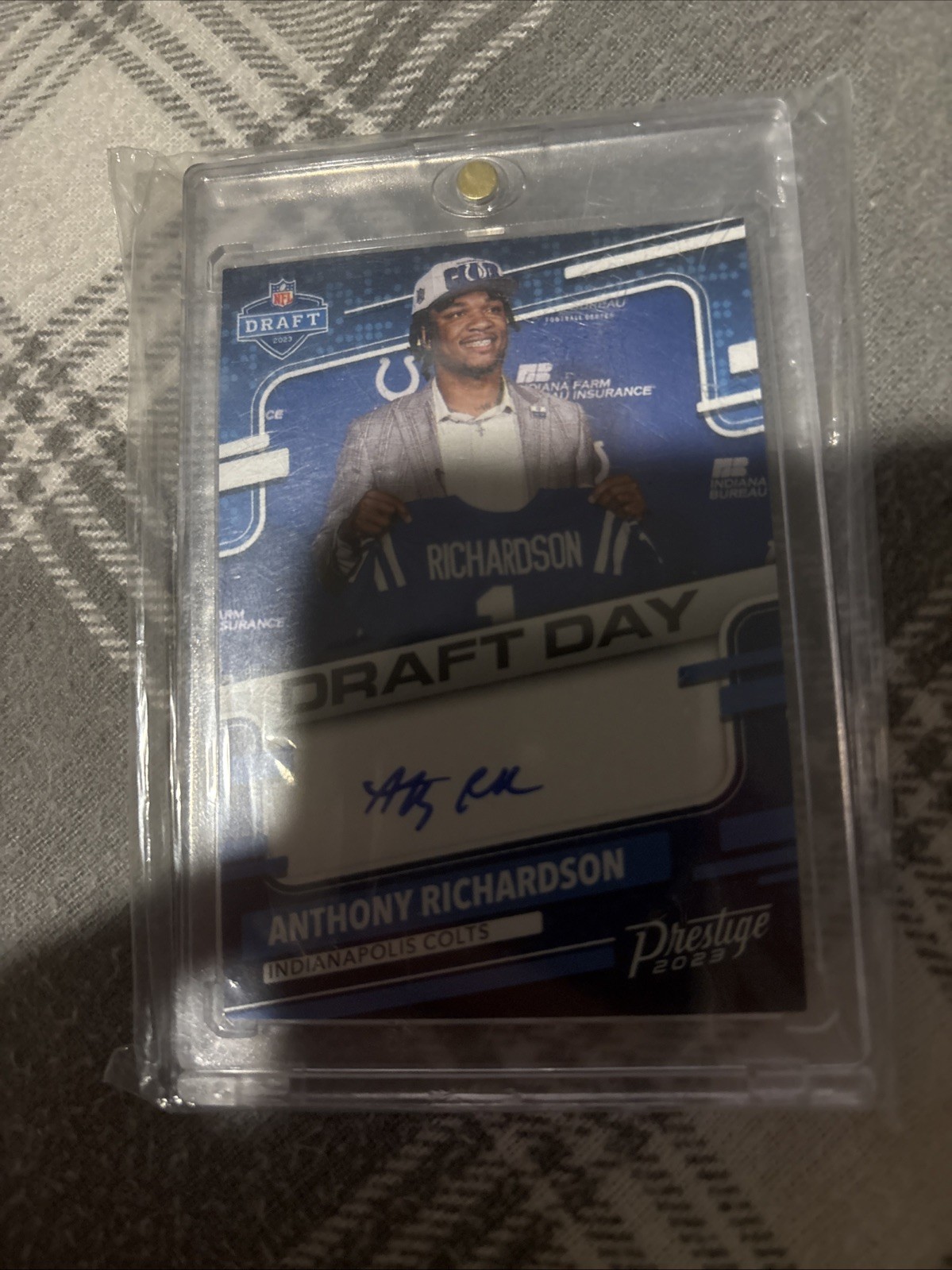 2023 Panini Prestige - Draft Day Signature Anthony Richardson #DDSAR