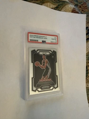 2023-24 Panini Prizm Monopoly Victor Wembanyama #81 (RC) PSA 10