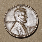 1956-D Denver Lincoln Wheat  RB Business Strike KM#132 Lamination Error Reverse — photo 1