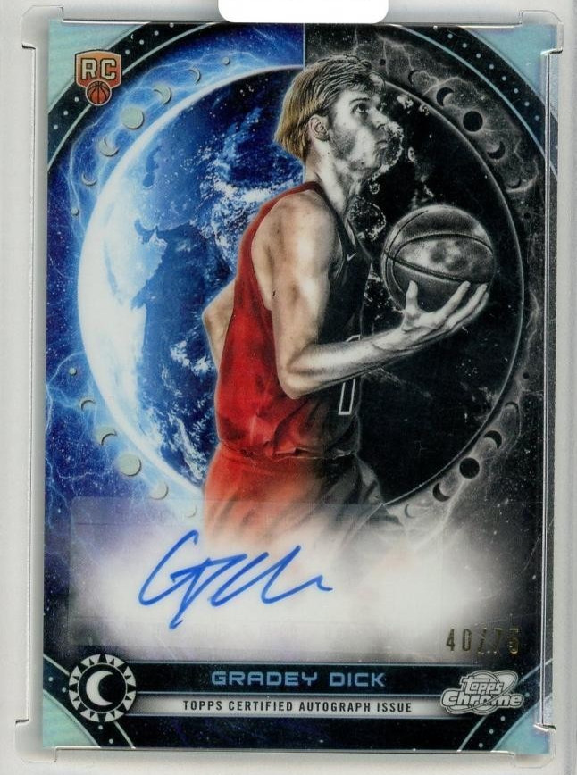 2023-24 Topps Cosmic Chrome Basketball Gradey Dick Equinox Refractor Auto /75
