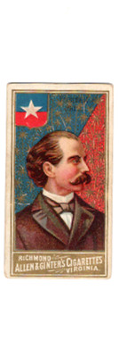 1889 N34 #10 President of Chile, Allen & Ginter World's Sovereigns