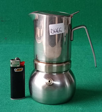 CAFFETTIERA STELLA SAN FRANCISCO 2 TAZZE ACCIAIO INOX 18/10 VINTAGE. DH66