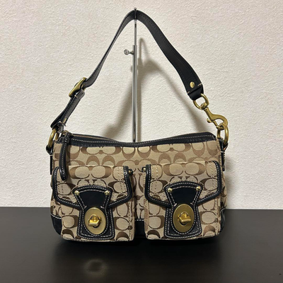 65th Coach Legacy Turn Lock Bag Black