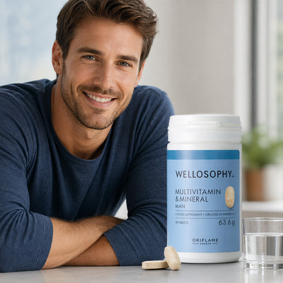 Wellosophy Multivitamin & Mineral for Men   60 Tablets   Daily Food Supplement