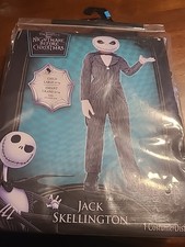 Nightmare Before Christmas Jack Skellington Child Large 12-14 Costume NEW